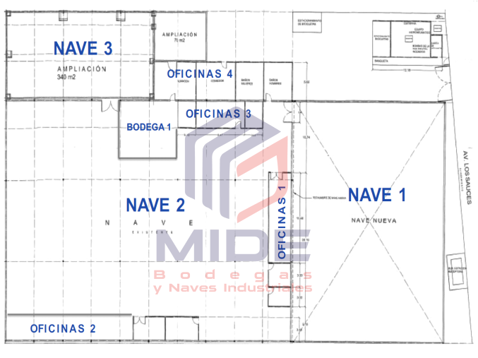 plano de la bodega en venta en lerma